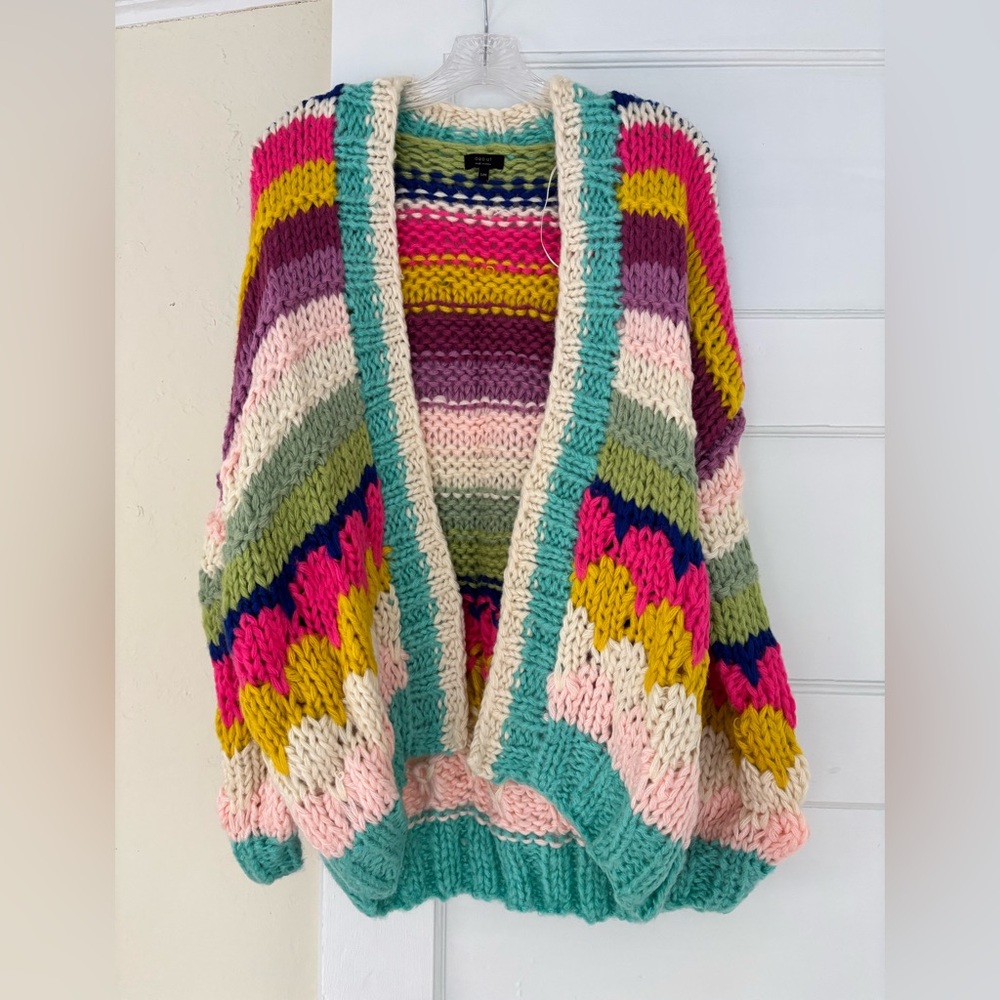 Debut Colorful Knit Women's Cardigan